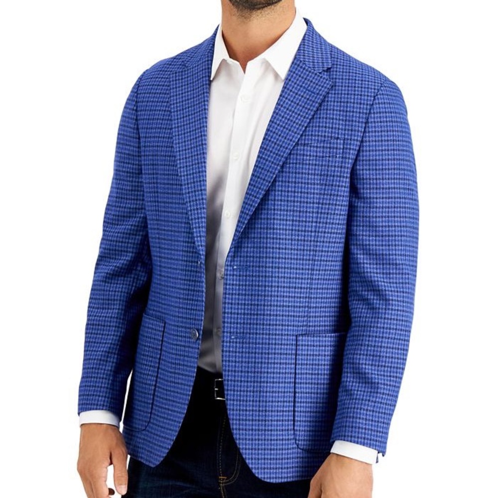 NWT Nautica Men’s Jensen 44R Active Stretch Blazer navy / marine